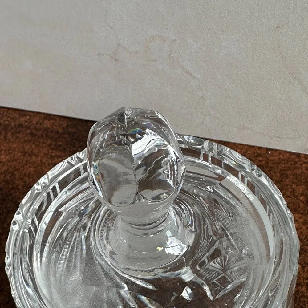 Vintage Cut Crystal Candy Jar with Lid